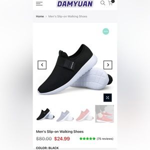 NEW DAMYUAN Men’s Slip OnShoe